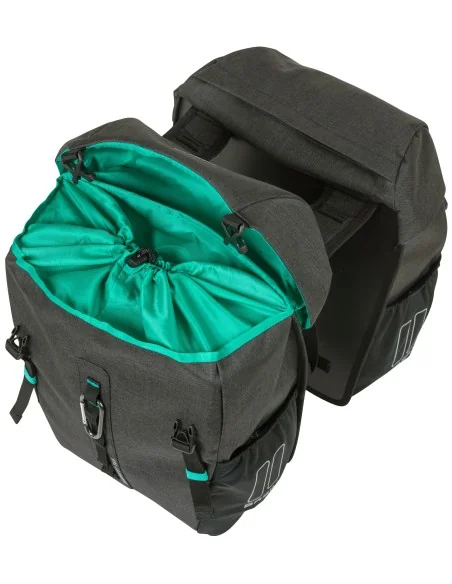 Dubbele fietstas Basil Discovery 365D 18 liter 30 x 15 x 31 cm - black melee