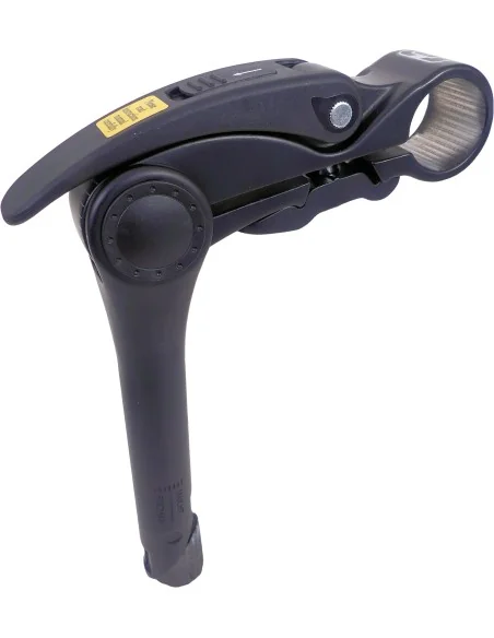 Stuurpen 1" Promax aluminium 0-70° verstelbare hoek met ø31,8 mm klem - zwart