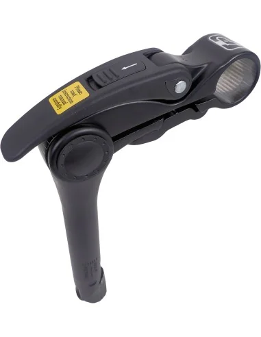 Stuurpen 1" Promax aluminium 0-70° verstelbare hoek met ø31,8 mm klem - zwart