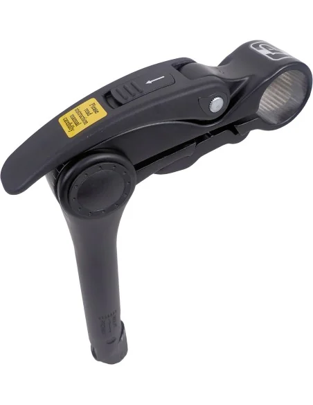 Stuurpen 1" Promax aluminium 0-70° verstelbare hoek met ø31,8 mm klem - zwart