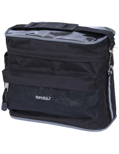 Stuurtas Basil Mali 8 liter 26 x 17 x 22 cm - zwart