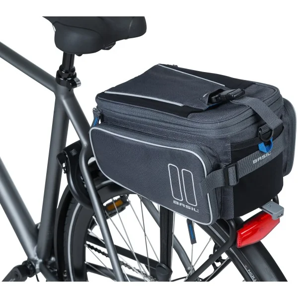 Bagagedragertas Basil Sport Design Trunkbag MIK 7 tot 15 liter 36 x 26 x 18 cm - graphite