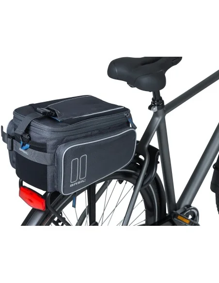 Bagagedragertas Basil Sport Design Trunkbag MIK 7 tot 15 liter 36 x 26 x 18 cm - graphite