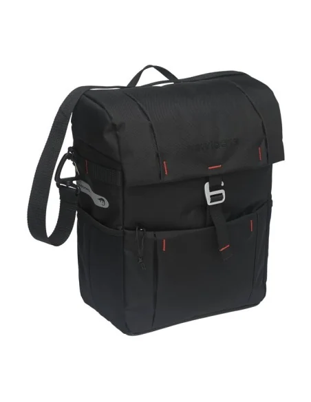 Fietstas New Looxs Vigo Single 18,5 liter 31 x 40 x 15 cm - zwart
