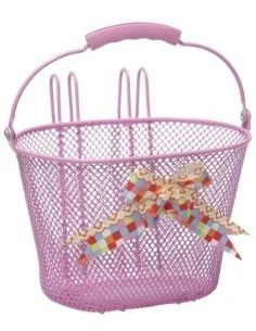 Kinderfietsmand New Looxs Astri Girls 8 liter 26 x 17 x 17,5 cm - arabella pink