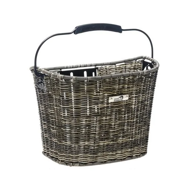 Fietsmand New Looxs Lombok 19 liter 34 x 25 x 25 cm - rattan grey