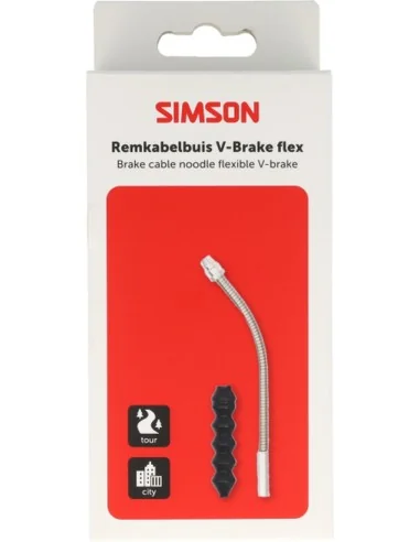 Simson Remkabelbuis V-Brake flexibel incl. rubber