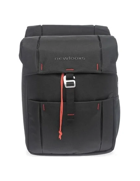 Dubbele fietstas New Looxs Vigo Double Atran 37 liter 31 x 40 x 15 cm (2x) - zwart