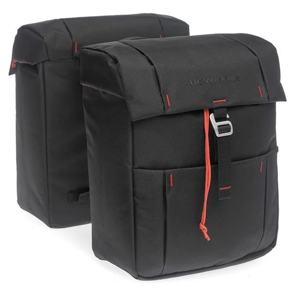 Dubbele fietstas New Looxs Vigo Double Atran 37 liter 31 x 40 x 15 cm (2x) - zwart