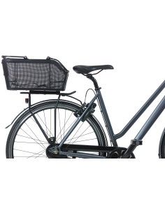 Fietsmand Basil Cento Tech Fiber Nordlicht (met MIK-adapterplaat) - solid zwart