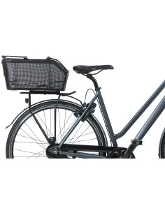 Fietsmand Basil Cento Tech Fiber Nordlicht (met MIK-adapterplaat) - solid zwart