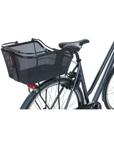 Fietsmand Basil Cento Tech Fiber Nordlicht (met MIK-adapterplaat) - solid zwart