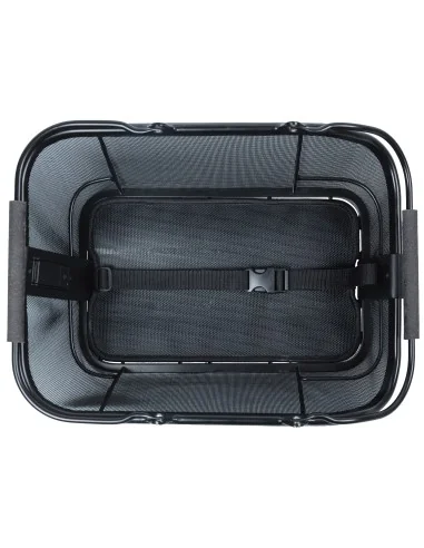 Fietsmand Basil Cento Tech Fiber Nordlicht (met MIK-adapterplaat) - solid zwart