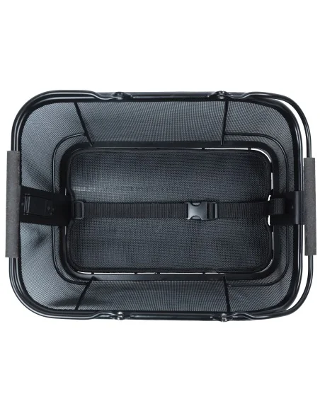 Fietsmand Basil Cento Tech Fiber Nordlicht (met MIK-adapterplaat) - solid zwart
