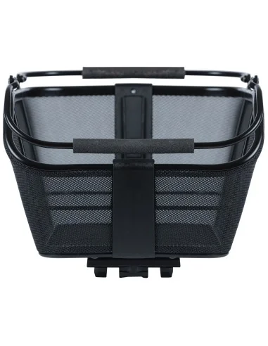Fietsmand Basil Cento Tech Fiber Nordlicht (met MIK-adapterplaat) - solid zwart