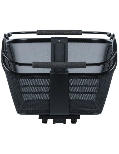 Fietsmand Basil Cento Tech Fiber Nordlicht (met MIK-adapterplaat) - solid zwart