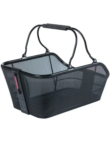 Fietsmand Basil Cento Tech Fiber Nordlicht (met MIK-adapterplaat) - solid zwart