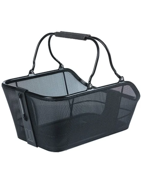 Fietsmand Basil Cento Tech Fiber Nordlicht (met MIK-adapterplaat) - solid zwart