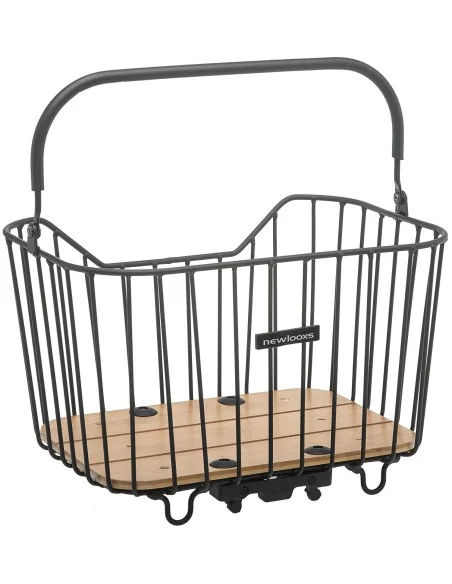 Fietsmand New Looxs Palermo 24 liter 40 x 22 x 27,5 cm - zwart