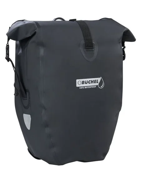 Fietstas Büchel 100% waterdicht 25,4 liter - zwart