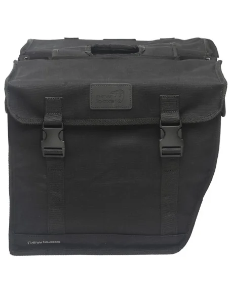 Dubbele fietstas New Looxs Canvas Hybride 46,5 liter 39 x 33 x 19 cm (2x) - zwart