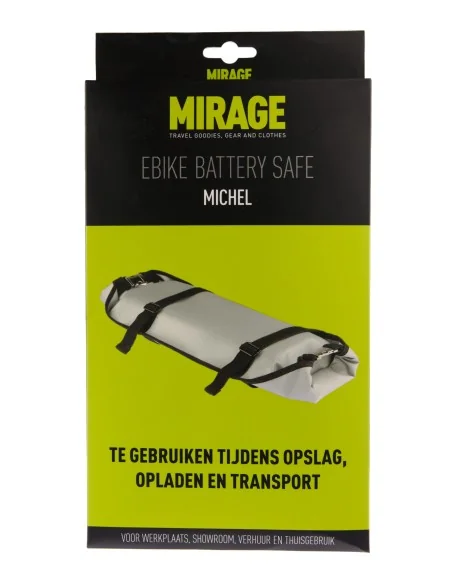 Veilige accu opberghoes Mirage Ebike Battery Safe "Michel"