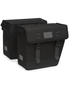 Dubbele fietstas New Looxs Origin Double Hybride 33 liter 35cm x 15cm x 33cm (2x) - zwart