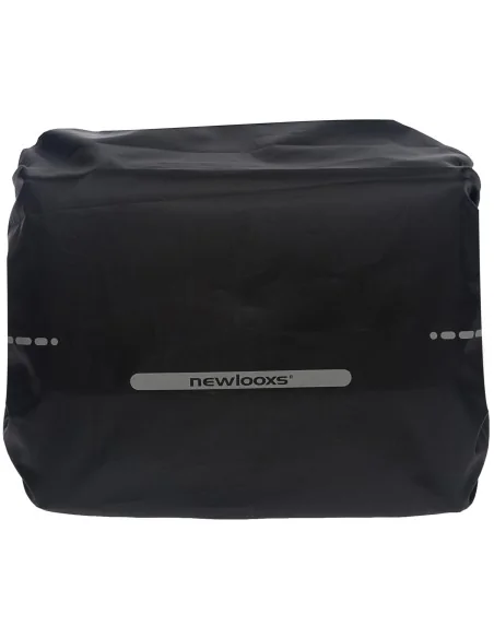 Regenhoes New Looxs voor enkele fietstassen 48cm x 55cm met reflectie - zwart