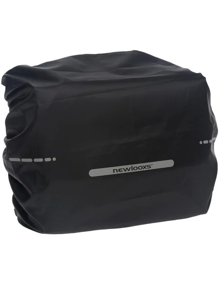 Regenhoes New Looxs voor enkele fietstassen 48cm x 55cm met reflectie - zwart