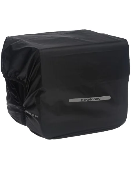 Regenhoes New Looxs voor dubbele tassen 40cm x 97cm met reflectie - zwart