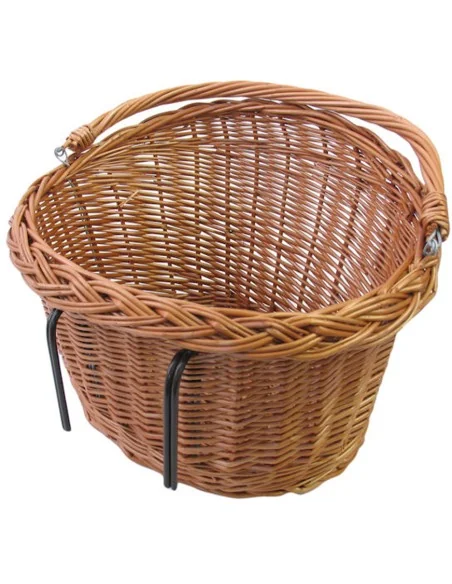 Rieten fietsmand Basil Detroit ovaal 39 x 27 x 22 cm - naturel