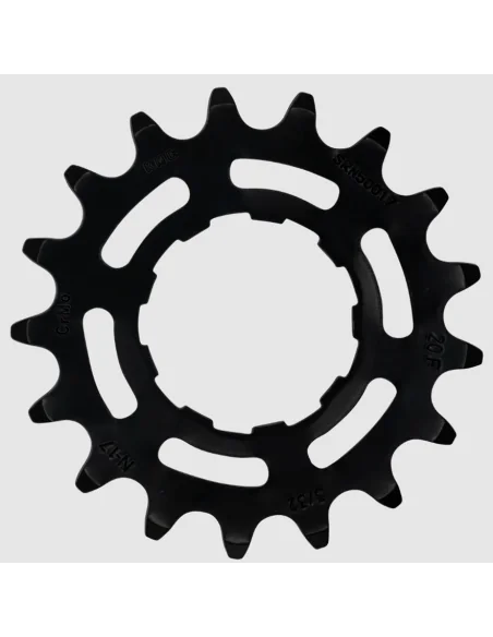 Tandwiel KMC Voor enviolo 17T O-MO Staal 3/32 inch - Zwart