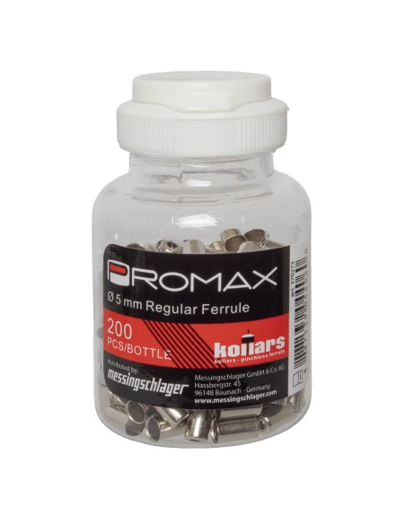 Kabelhoedje Promax ø5.0mm (200 stuks) - zilver
