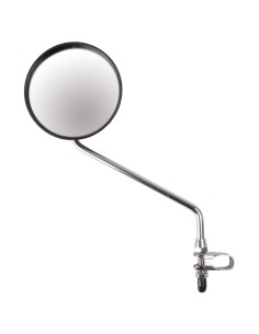 Fietsspiegel Trumpf - 105 mm - stuurbevestiging met klem - zilver