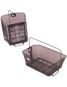 Fietsmand Basil Como met dragerbevestiging 41 x 31 x 20 cm - zwart