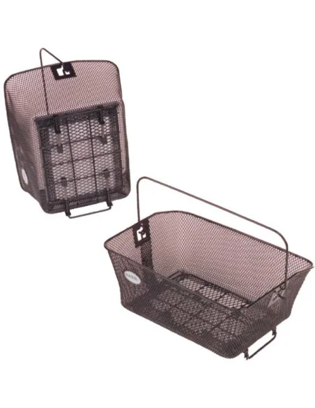 Fietsmand Basil Como met dragerbevestiging 41 x 31 x 20 cm - zwart