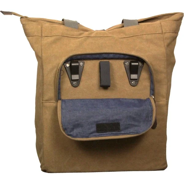 Fietstas Greenlands Canvas Shopper 20 liter 42 x 34 x 14 cm - camel bruin