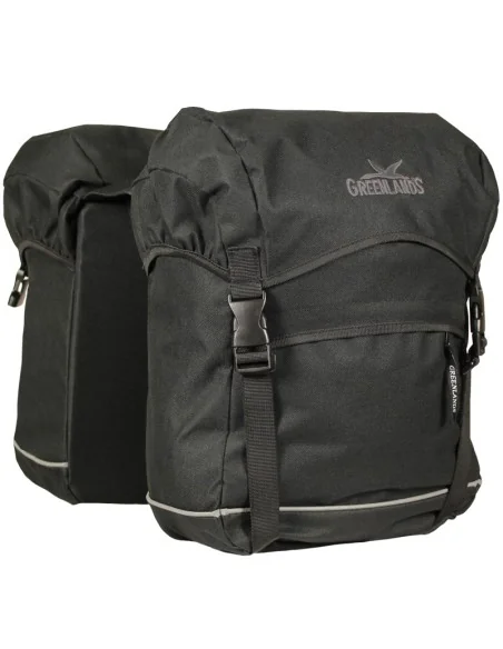 Dubbele fietstas Greenlands Travel Bag 40 liter 30 x 37 x 17 (2x) - zwart
