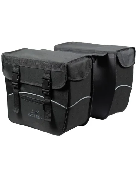 Dubbele fietstas Greenlands 34 liter 35 x 31 x 16 cm (2x) - zwart