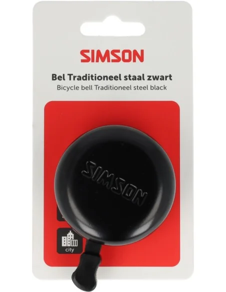 Fietsbel Simson Traditioneel - zwart