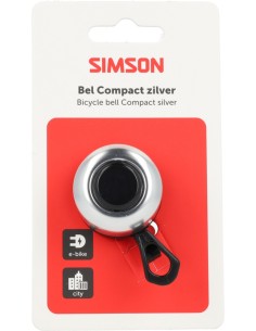 Fietsbel Simson Compact - Zilver 2