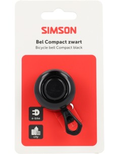 Fietsbel Simson Compact - zwart 2