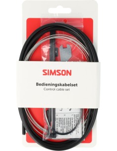 Versnellingskabelset Simson nexus 4/7/8 RVS - zwart