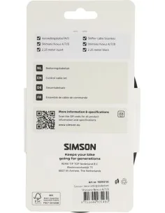Versnellingskabelset Simson nexus 4/7/8 RVS - zwart 2