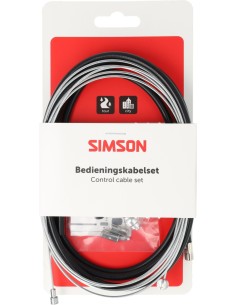 Remkabelset Simson compleet universeel - zwart