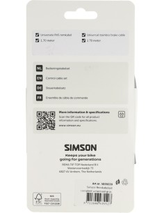 Remkabelset Simson compleet universeel RVS - grijs 2