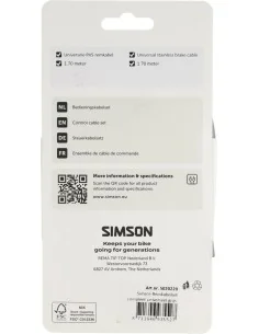 Remkabelset Simson compleet universeel RVS - grijs 2