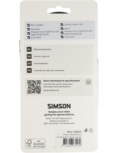 Remkabelset Simson Shimano Nexus Rollerbrake - zwart 2