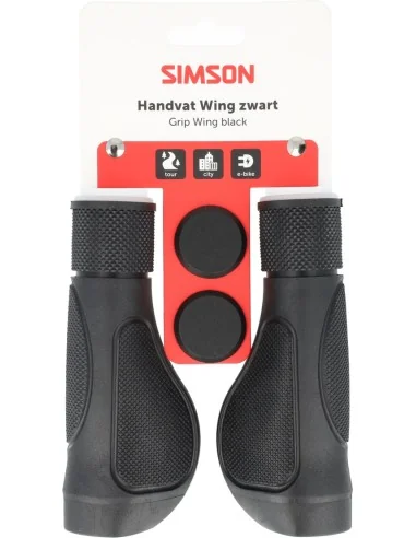 Handvatten Simson Wing 135/135 mm met snijlijn - Zwart