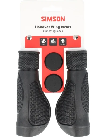 Handvatten Simson Wing 135/135 mm met snijlijn - Zwart